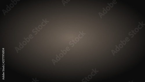 Horizontal Radial Gradient Background Transitioning from Soft Warm Bronze Center through Dark Charcoal Taupe to Black Base with Vignette