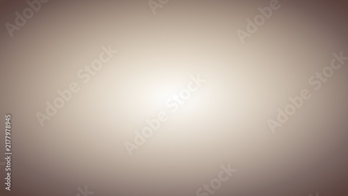 Horizontal Radial Gradient Background Transitioning from Bright Pure White Center through Warm Sand Beige to Dark Chocolate Brown Base with Vignette