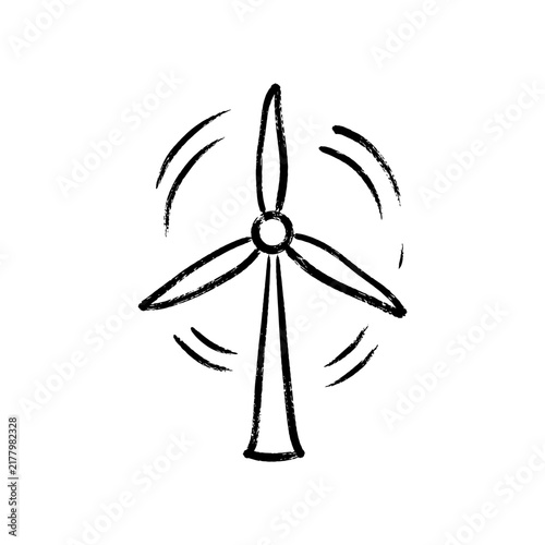 Hand Drawn Wind Turbine Icon