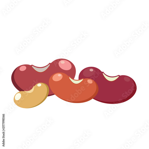 soybean cartoon vector element design template