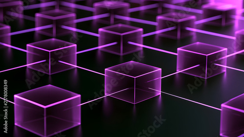Violet Blockchain Network Concept
