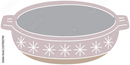 Empty japanese clay pot without lid, donabe／土鍋・蓋を開けた状態