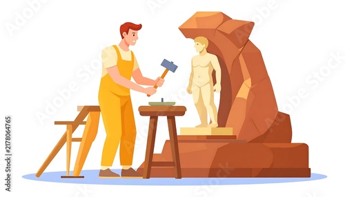 Construction workers building wooden structure outdoors.