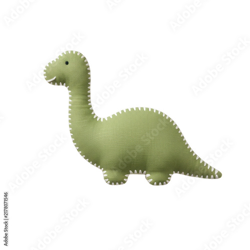 Cute Green Fabric Dinosaur Stuffed Toy for Children