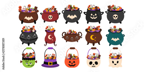 Foto Halloween Candy Bucket Illustration