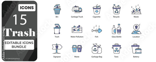 Trash Icons Set