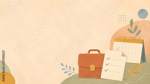Small business employee recruitment announcement card background