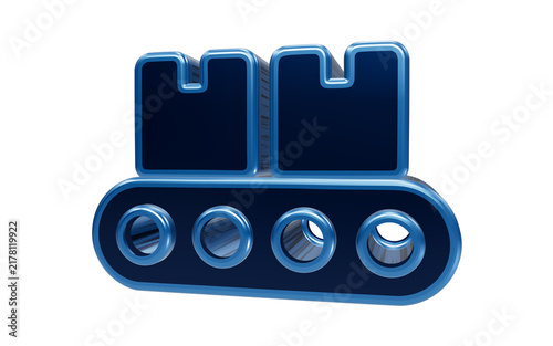 3D Conveyor Belt Icon