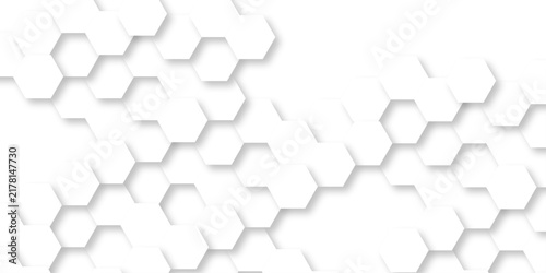 White abstract honeycomb mosaic and tile geometric hexagon geometric digital technology polygon science vintage square mosaic and web cover business texture.