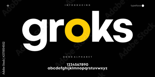 Modern Geometric Font for Creative Logo Branding and Contemporary Typography