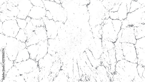 Black and white cracked concrete wall texture with distressed grunge effect. Weathered concrete surface with broken plaster and rough crack details, 
