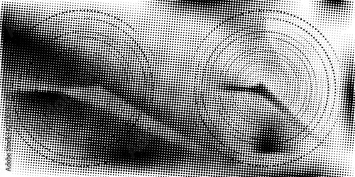 Basic halftone dots effect in black and white color. Halftone effect. Dot halftone. Black white halftone.Background with monochrome dotted texture. eps10