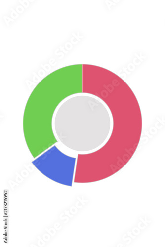 Konstfotografi Proportional area pie chart where each slice scaled differently