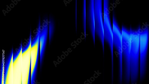 Vibrant Glass Gradient Ribbons Flowing in Smooth Neon Waves with Futuristic Lighting for Creative Digital Visuals. 4K Video