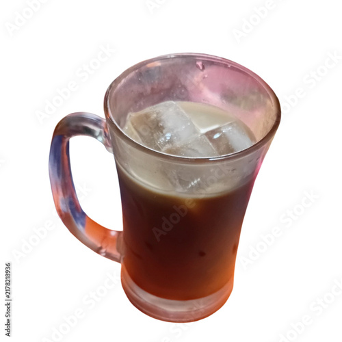 Fotografía Iced Coffee In Glass Mug