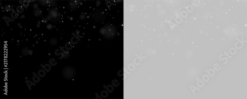 Foto A scattering of soft white light particles and sparkling star shapes fill the upper area