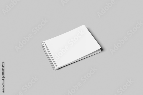 Spiral Notebook Stationery Mockup Design