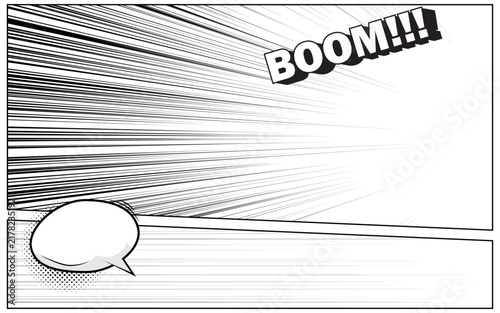 comic abstract scene page background