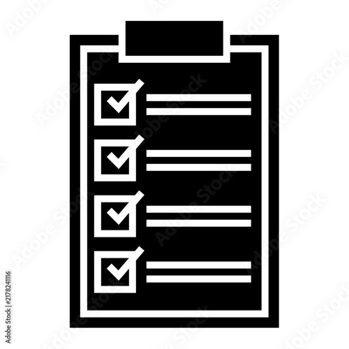 clipboard with to do list task icon