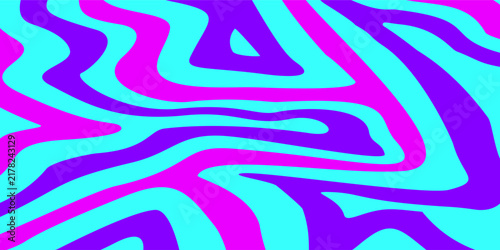vibrant wave y2k groovy background. Abstract purple, blue and pink groovy background. Abstract wavy fluid pink, purple, and blue psychedelic stripes background.