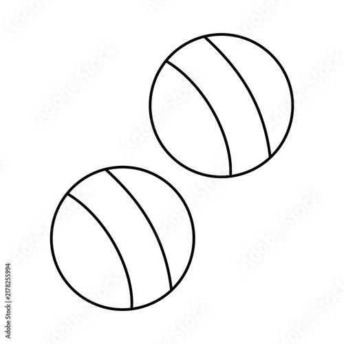 Petanque Icon, Petanque Outdoor Ball Sport for Precision, Strategy and Recreation, Traditional Petanque Boules Game for Competitive and Leisure Play, vector