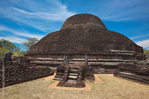 Canvastavla An ancient Buddhist dagoba (stupe) Pabula Vihara. Sri Lanka