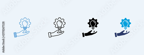 Innovation Multiple Icon Set Illustration Vector