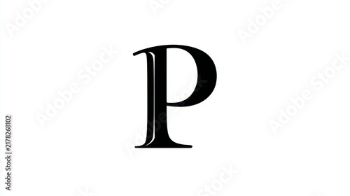 Letter P prompt (white background).