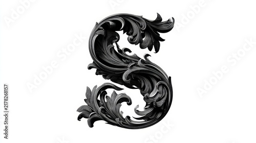 Letter S prompt (white background).