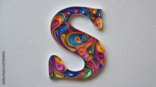 Letter S prompt (white background).