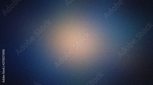 Abstract Gradient Grainy Texture Background featuring warm beige and blue light diffusion blending into dark edges creating aesthetic textured atmosphere for creative projects.