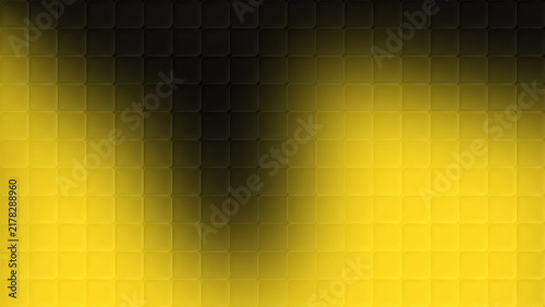 Obraz na płótnie Abstract yellow and black cubic glass pattern gradient background