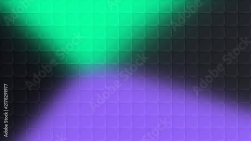 Obraz na płótnie Modern green and purple cubic glass pattern gradient background