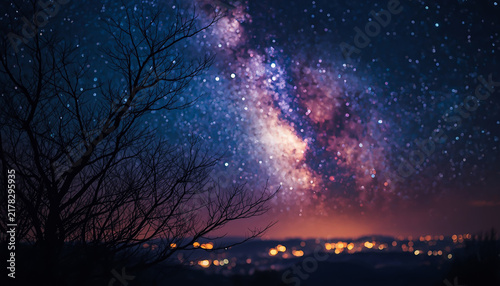 Plakat 星降る夜の街