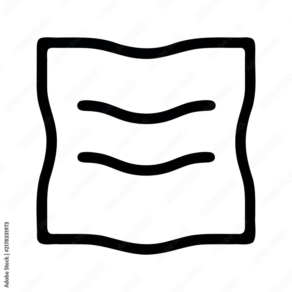 Obraz premium Wavy Paper Icon