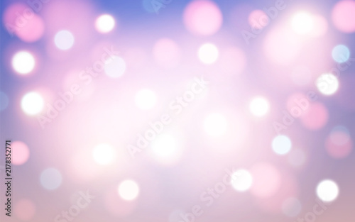 Abstract Pastel Pink Blue Bokeh Light Background with Soft Glowing Circles and Dreamy Blur, Background decoration