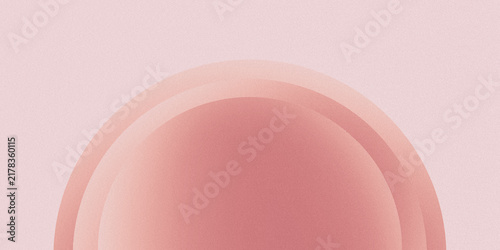 Cuadro en lienzo A soft pink digital artwork background featuring a textured, layered semicircular arch for modern design projects