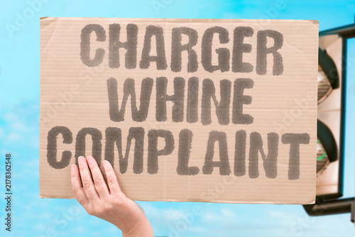 Obraz na płótnie "Charger whine complaint" Neighbors object to station noise
