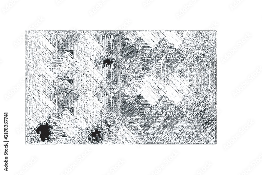 Fototapeta premium Abstract grunge texture background with distressed lines and scratch effect, monochrome vector illustration.