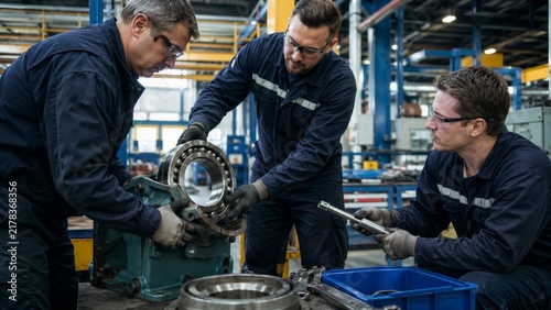 Obraz na płótnie Industrial Maintenance Team