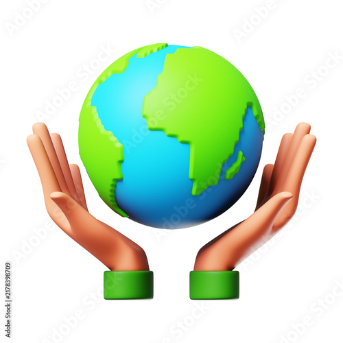 Earth Eco-Friendly 3D Illustration