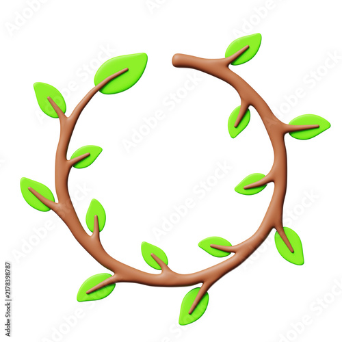 Border Wreath Eco-Friendly 3D