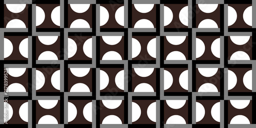 Cuadro en lienzo inlay tiles pattern and vector background wallpaper