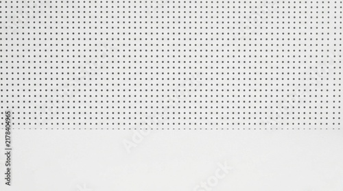 White Perforated Panel Texture, Geometric Pattern