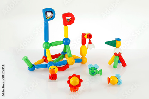 Colorful Educational Construction Toy Models for Creative Child Learning