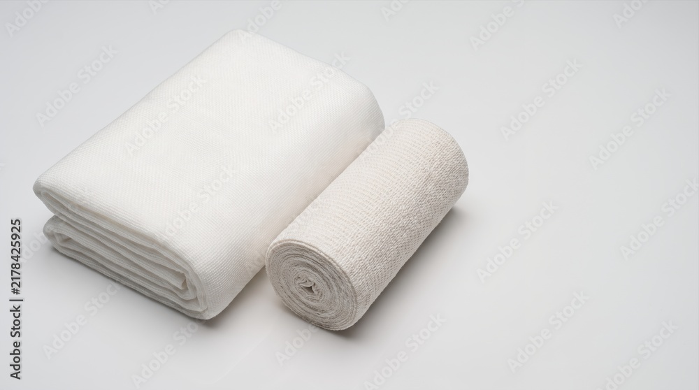 Fototapeta premium Trauma Pad and Wrap Bandage