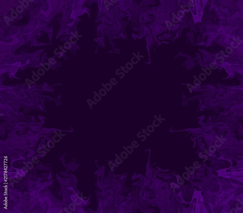 Purple Smoke Frame Border Effect