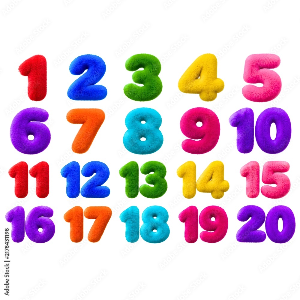 Fototapeta premium colorful plastic letters