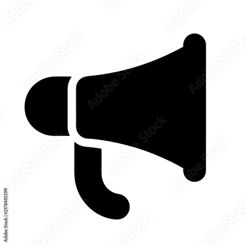 Plakat megaphone icon vector