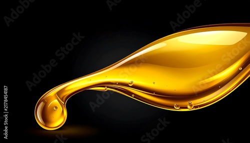 Golden liquid swirling in a clear glass pitcher.